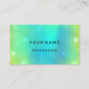 Tarjeta De Visita Resumen del Agua Azul Resumen Economía Verde Mínim