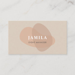 Tarjeta De Visita Resumen del Boho moderno