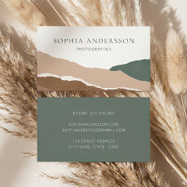 Tarjeta De Visita Resumen del borde roto de la montaña Pastel