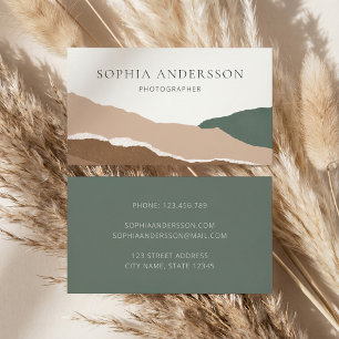 Tarjeta De Visita Resumen del borde roto de la montaña Pastel