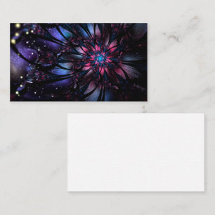 Tarjeta De Visita Resumen del diseño de flor fractal.