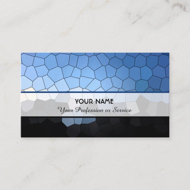 Tarjeta De Visita Resumen del patrón de mosaico colorido (Anverso)