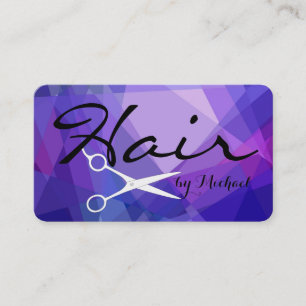 Tarjeta De Visita Resumen Elegante De Mosaico Elegante De Pelo #17