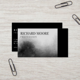 Tarjeta De Visita Resumen elegante moderno de paisajes en blanco y n