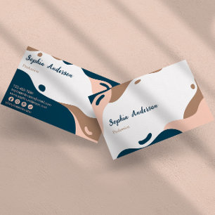 Tarjeta De Visita Resumen elegante y profesional