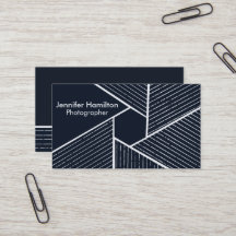 Resumen Fotógrafo Geométrico Azul Oscuro