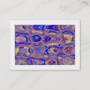 Tarjeta De Visita Resumen fractal 061012a (Bordeado)