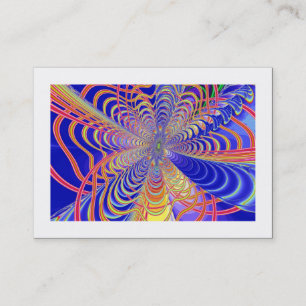 Tarjeta De Visita Resumen fractal 061012d (Bordeado)