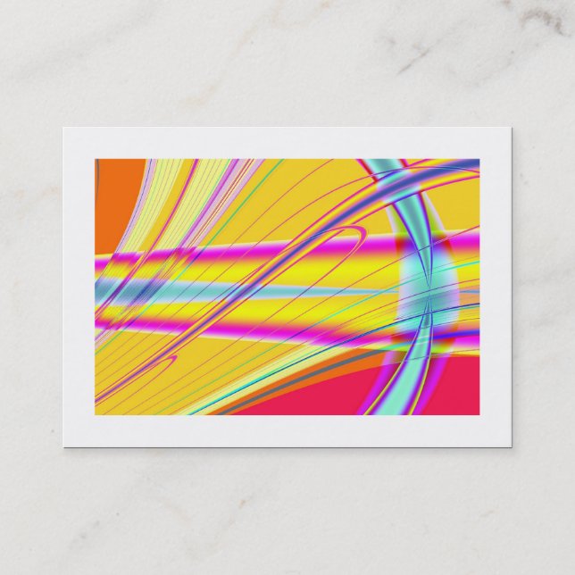 Tarjeta De Visita Resumen fractal 061012e (Bordeado) (Anverso)