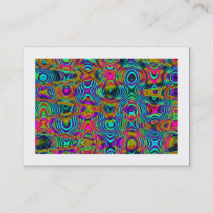 Tarjeta De Visita Resumen fractal 191111a (Bordeado)