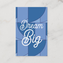 Tarjeta De Visita Resumen geométrico azul