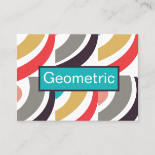 Tarjeta De Visita Resumen geométrico colorido