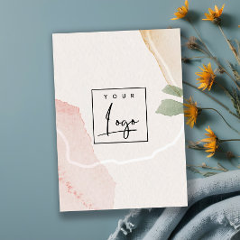 Tarjeta De Visita Resumen Logotipo de color de agua de color verde r