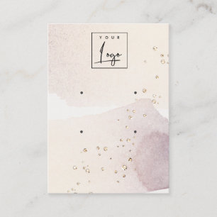 Tarjeta De Visita Resumen Logotipo púrpura dorado 2 pantalla de forr