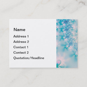 Tarjeta De Visita Resumen Medición azul de arte