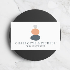 Tarjeta De Visita Resumen moderno Gráfica de diseño de piedras en ze