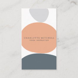 Tarjeta De Visita Resumen moderno Gráfica de diseño de piedras en ze