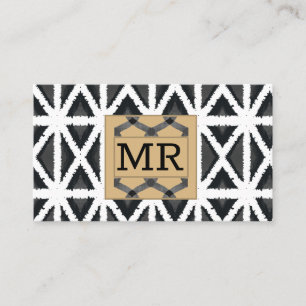 Tarjeta De Visita Resumen moderno monogramado