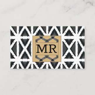 Tarjeta De Visita Resumen moderno monogramado