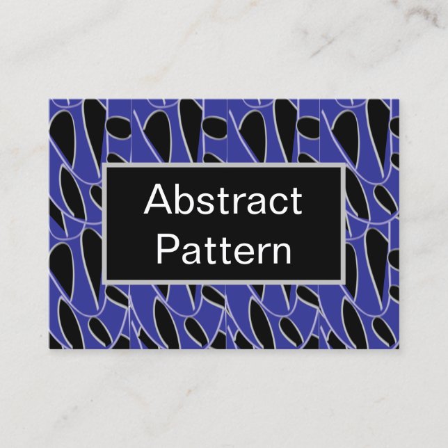 Tarjeta De Visita Resumen moderno morado negro (Anverso)