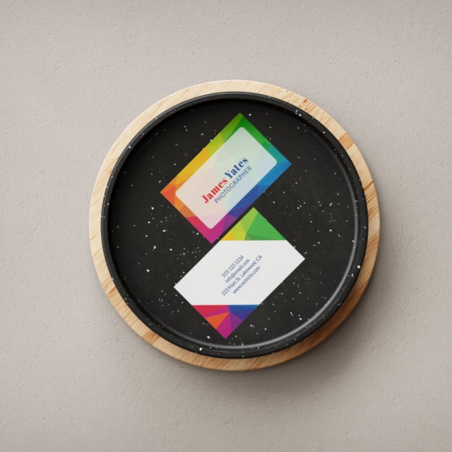 Tarjeta De Visita Resumen moderno y colorido (Subido por el creador)