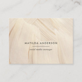 Tarjeta De Visita Resumen Natural Elegante Neutral Simple