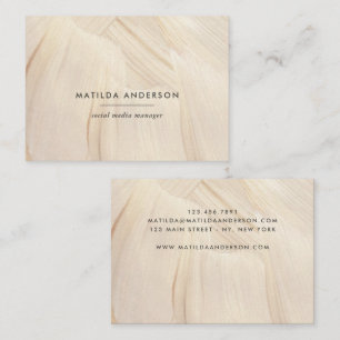 Tarjeta De Visita Resumen Natural Elegante Neutral Simple