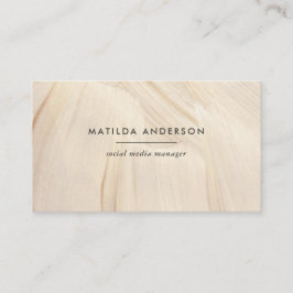 Tarjeta De Visita Resumen Natural Elegante Neutral Simple