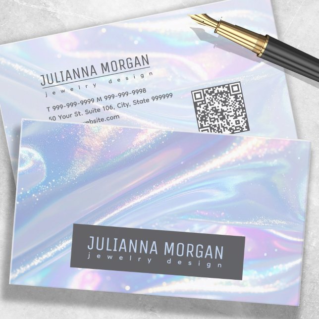 Tarjeta De Visita Resumen opalescente brillante ID1147 (Subido por el creador)