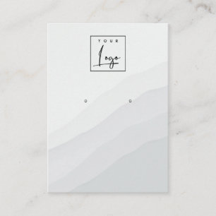 Tarjeta De Visita Resumen Pantalla del logotipo de la ondulación de