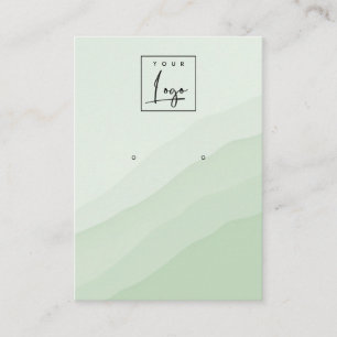 Tarjeta De Visita Resumen Pantalla del logotipo de Wave Earl's Lime 