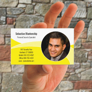 Tarjeta De Visita Resumen Personalizado profesional de seguridad ama