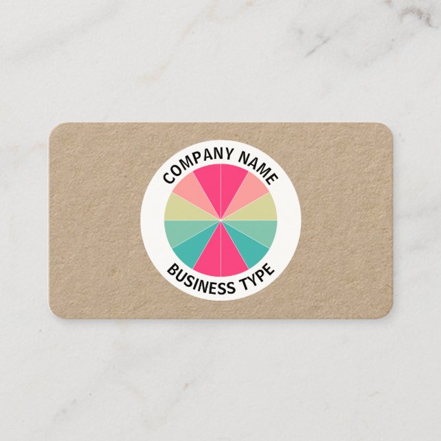 Tarjeta De Visita Resumen Pie 01 - kraft (Anverso)