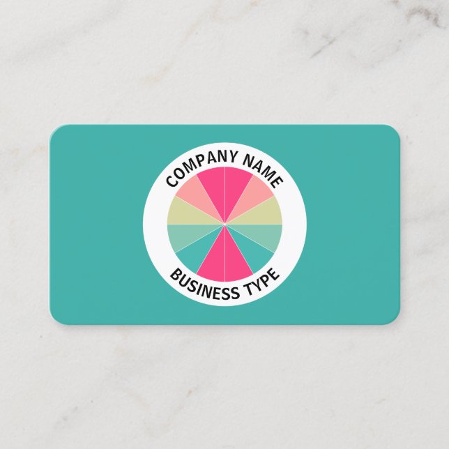 Tarjeta De Visita Resumen Pie 01 - Verde #38AFA7 (Anverso)