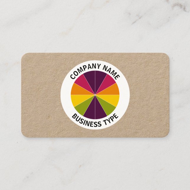 Tarjeta De Visita Resumen Pie 02 - kraft (Anverso)