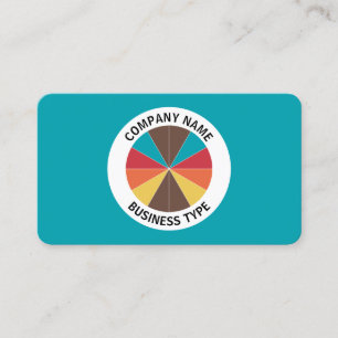 Tarjeta De Visita Resumen Pie 05 - Azul #009FAE