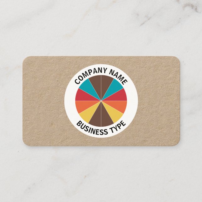 Tarjeta De Visita Resumen Pie 05 - kraft (Anverso)