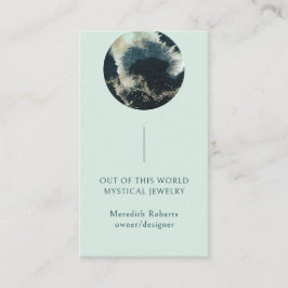 Tarjeta De Visita Resumen Planeta Mistical Emprendedor Cósmico