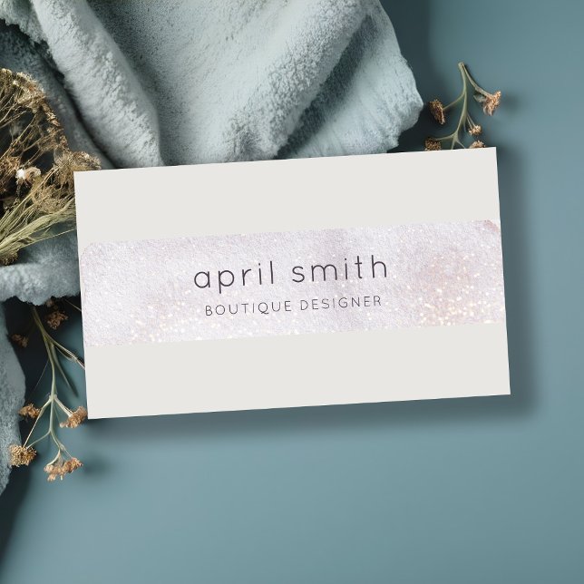 Tarjeta De Visita Resumen Purpurina de acuarela del cepillo de lino  (Subido por el creador)