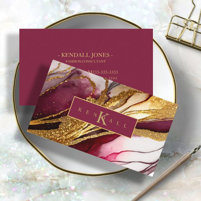 Tarjeta De Visita Resumen Sparkling Wine Red ID1018 (Subido por el creador)