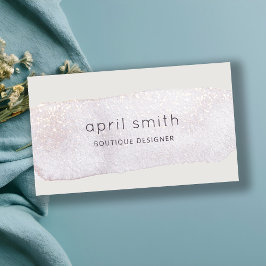 Tarjeta De Visita Resumen Trompecabezas Dorado Lilac Brocha Agua Shi