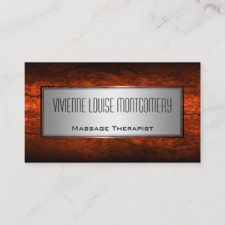Tarjeta De Visita Resumen y Steel Modern Professional Business Card