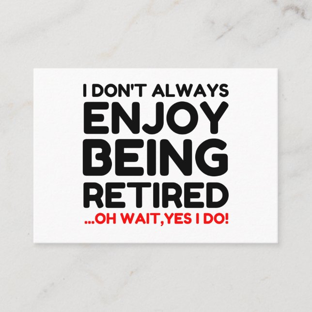 Tarjeta De Visita Retirada (Anverso)