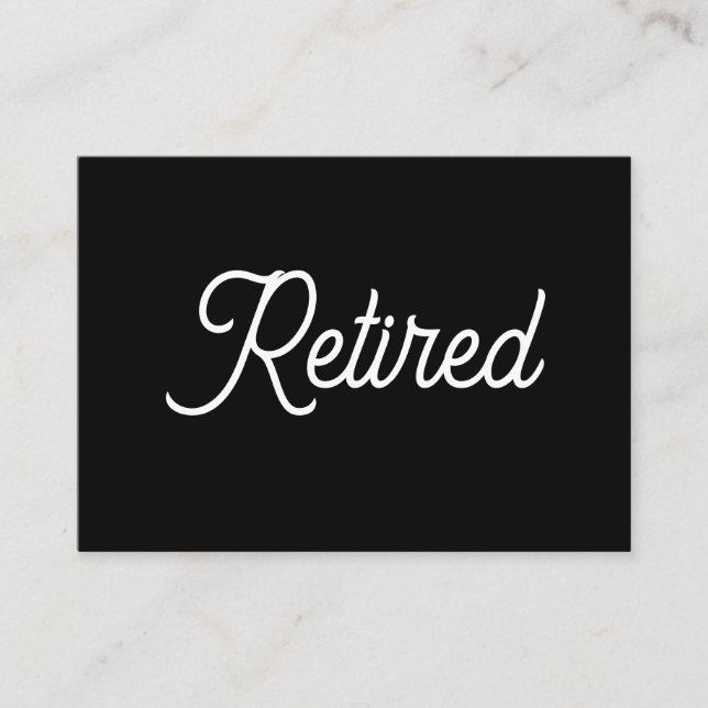 Tarjeta De Visita Retirado (Anverso)