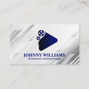 Tarjeta De Visita Reto de película   Logotipo del botón Reproducir