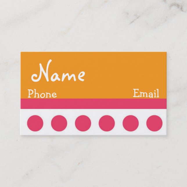 Tarjeta de visita retra (Anverso)