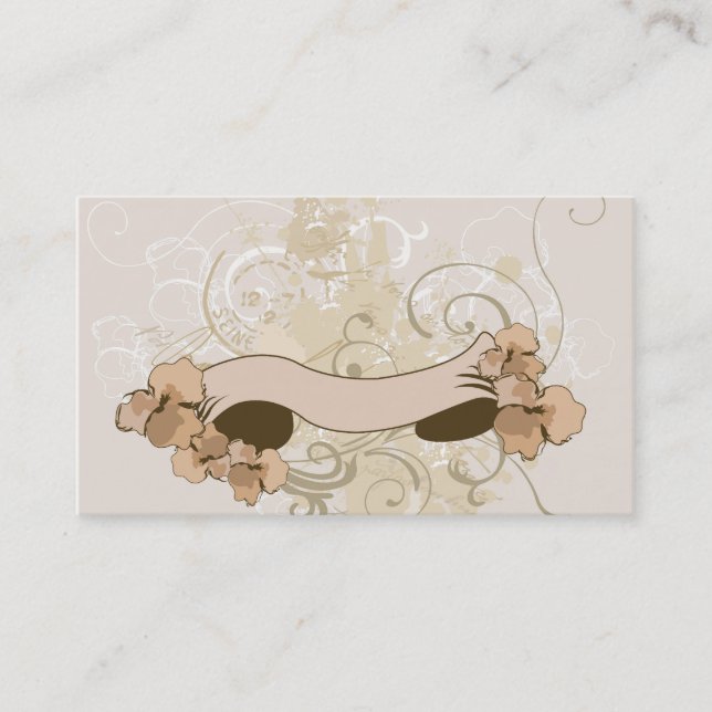 Tarjeta de visita retra de la bandera (Anverso)