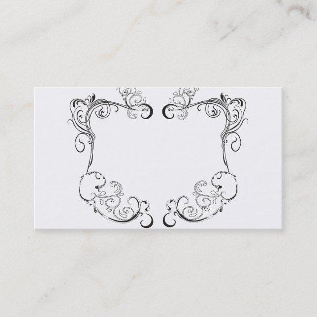 Tarjeta de visita retra del marco (Anverso)