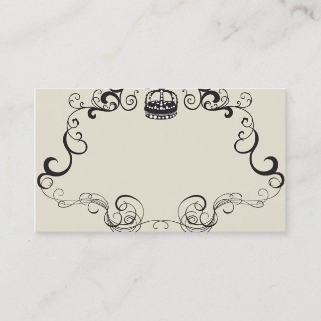 Tarjeta de visita retra del marco (Anverso)