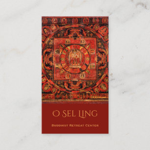 Tarjeta De Visita Retratamiento del budista de Amogapasha Thangka